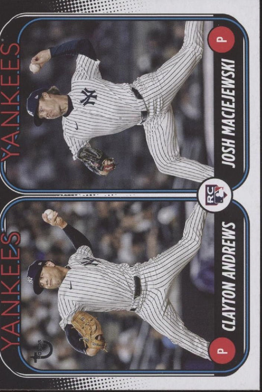 Clayton Andrew / Josh Maciejewski 2024 Topps Update Series Vintage Stock 71/99 - Collector Store LLC