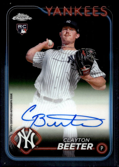 Clayton Beeter 2024 Topps Chrome RC Auto #RA - CBE - Collector Store LLC