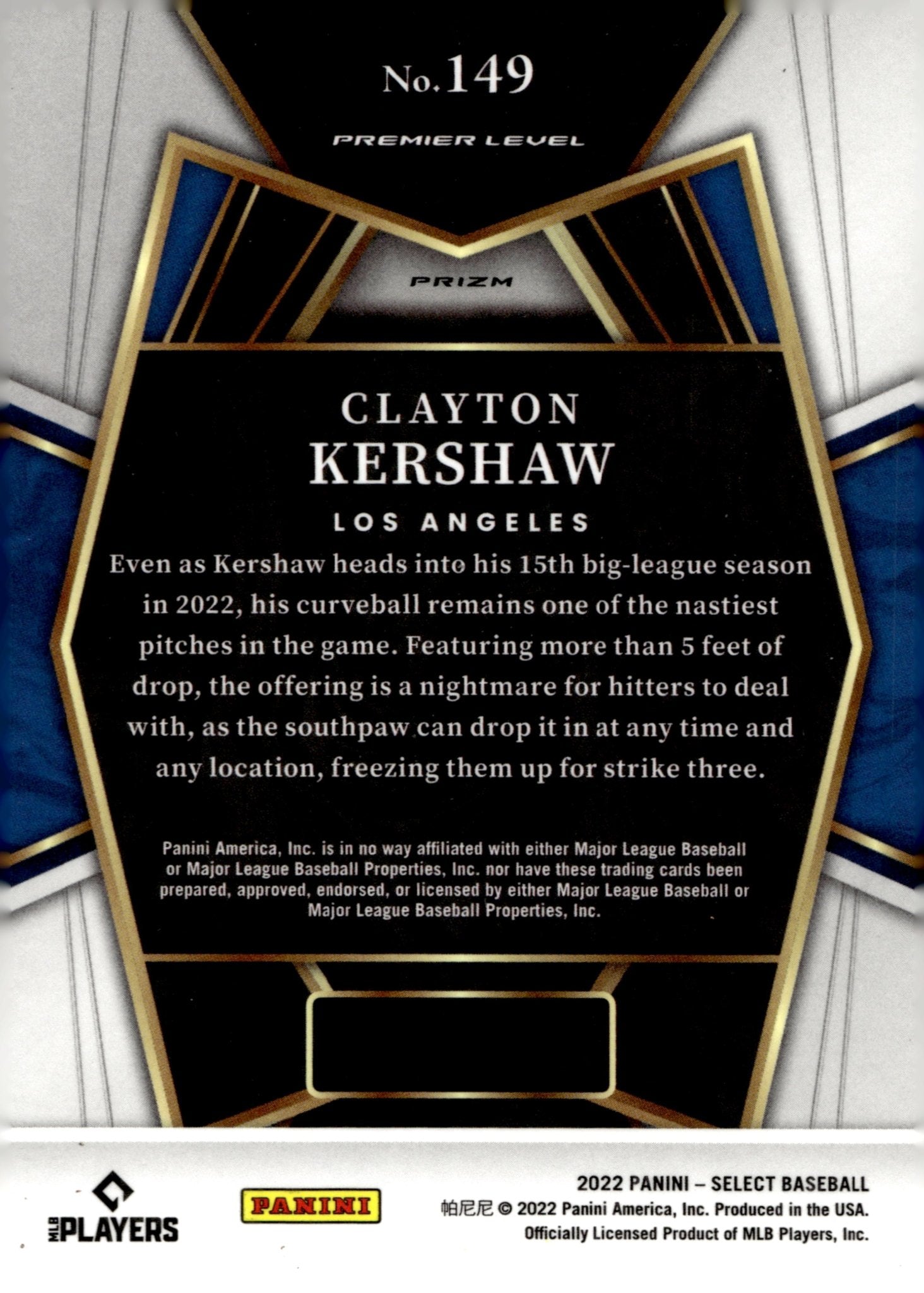 Clayton Kershaw 2022 Panini Select Scope Prizm #149 - Collector Store LLC