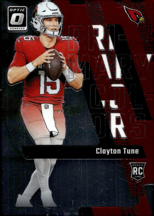Clayton Tune 2023 Panini Donruss Optic Primary Colors RC #6 - Collector Store LLC