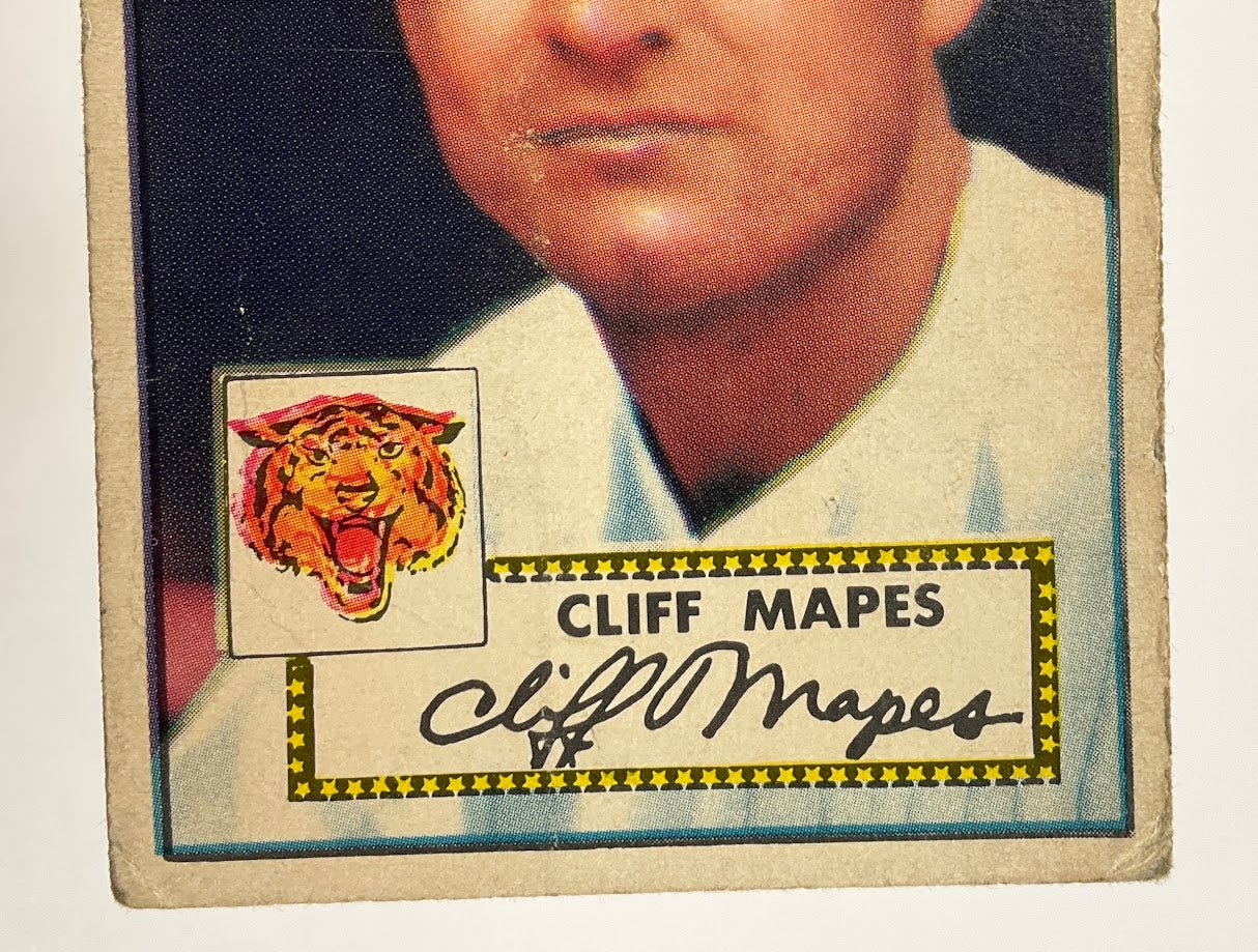 Cliff Mapes 1952 Topps #103 Detroit Tigers GD - Collector Store LLC