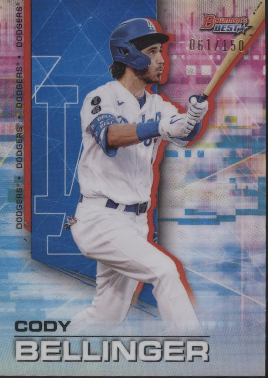 Cody Bellinger 2021 Bowman's Best Blue Refractor 061/150 #47 - Collector Store LLC