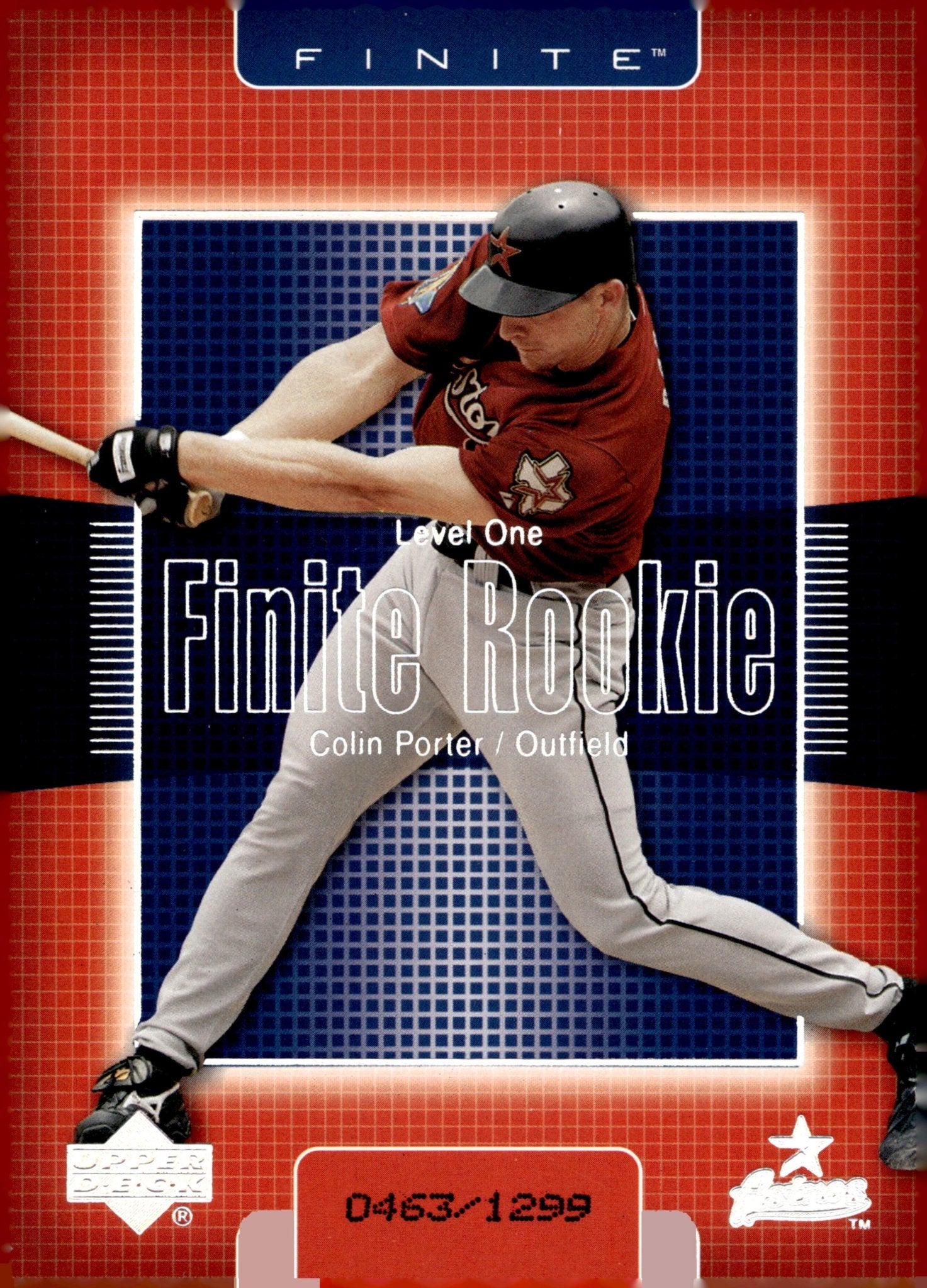 Colin Porter 2003 Upper Deck Finite Rookie Level One RC 0463/1299 217 - Collector Store LLC
