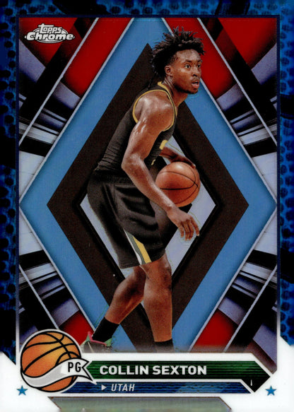 Collin Sexton 2024 Topps Chrome Blue Refractor #90 - Collector Store LLC