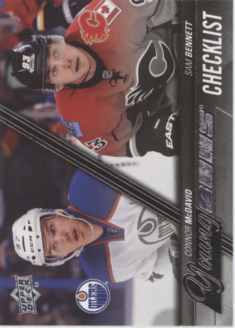 Connor McDavid / Sam Bennett 2015 - 16 Upper Deck Series 1 Young Guns RC #250 - Collector Store LLC