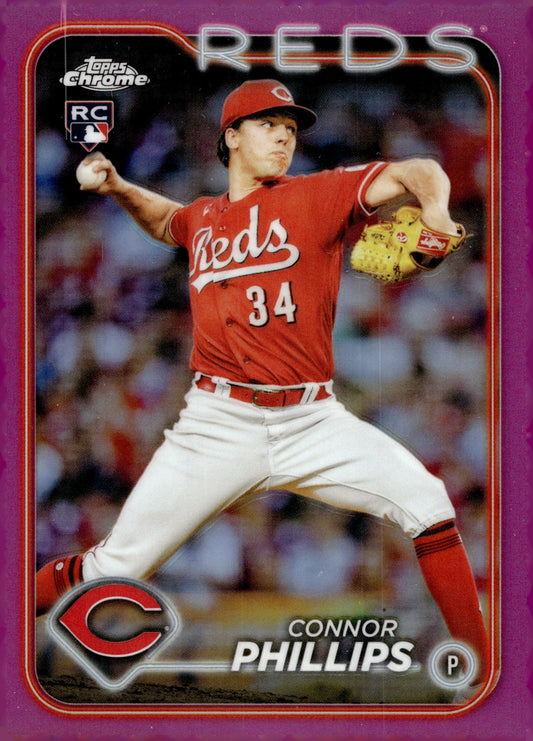 Connor Phillips 2024 Topps Chrome Fuchsia Refractor RC 20 - Collector Store LLC