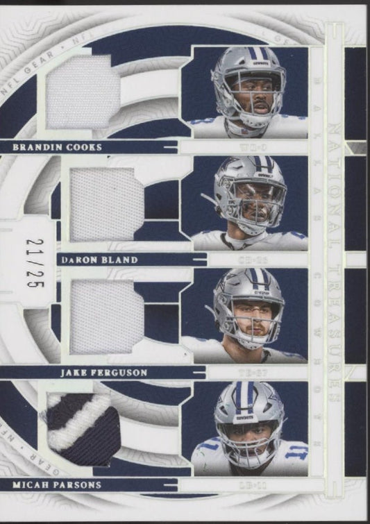 Cooks / Bland / Ferguson / Parsons 2023 Panini National Treasures Gear 21/25 - Collector Store LLC