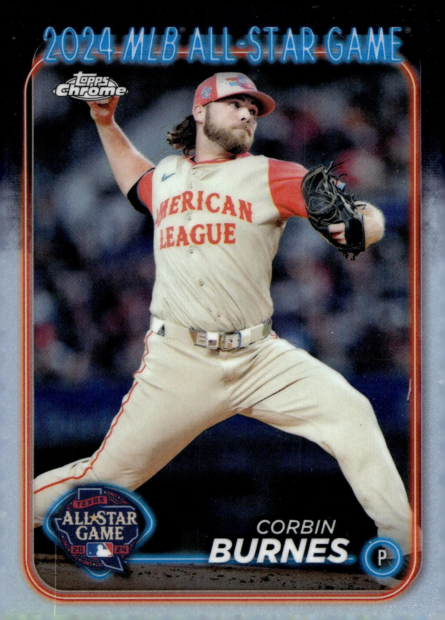 Corbin Burnes 2024 Topps Chrome All Star Game Refractor ASGC - 19 - Collector Store LLC