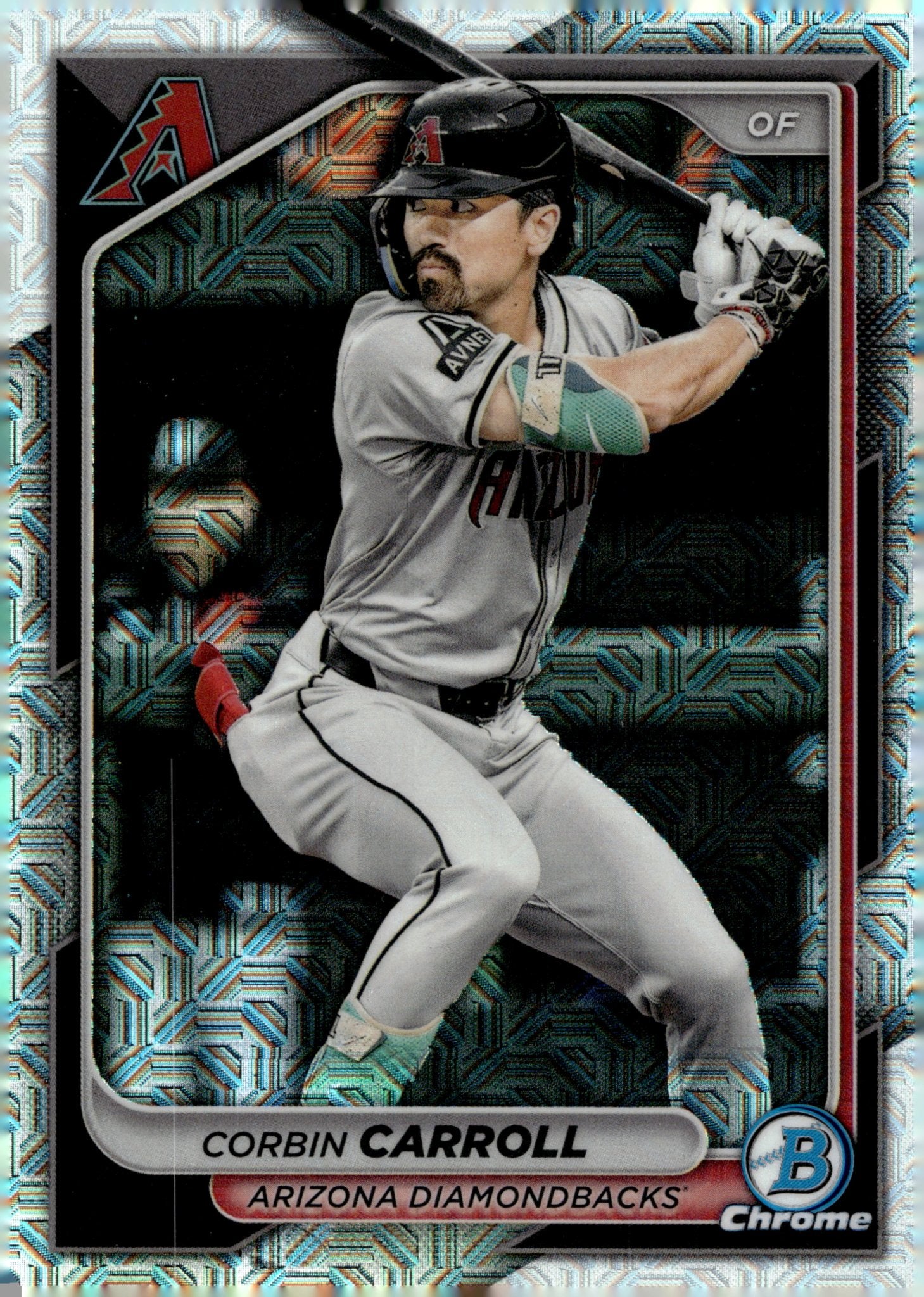 Corbin Carroll 2024 Bowman Chrome Mojo Refractor 3 3 - Collector Store LLC