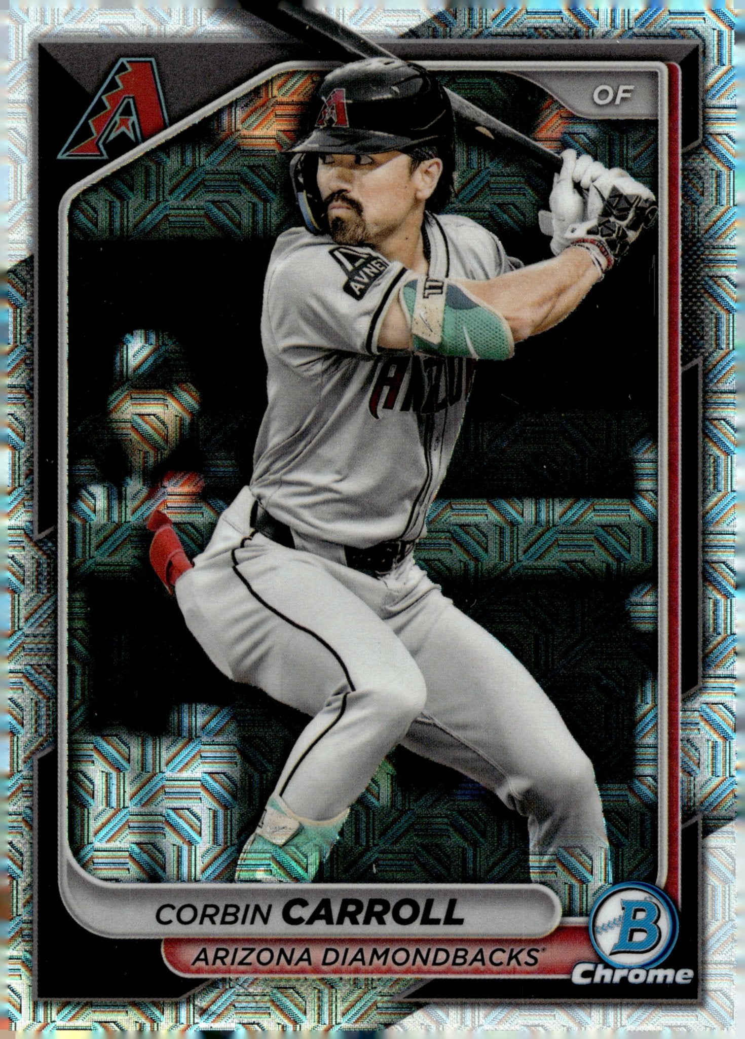 Corbin Carroll 2024 Bowman Chrome Mojo Refractor #3 - Collector Store LLC