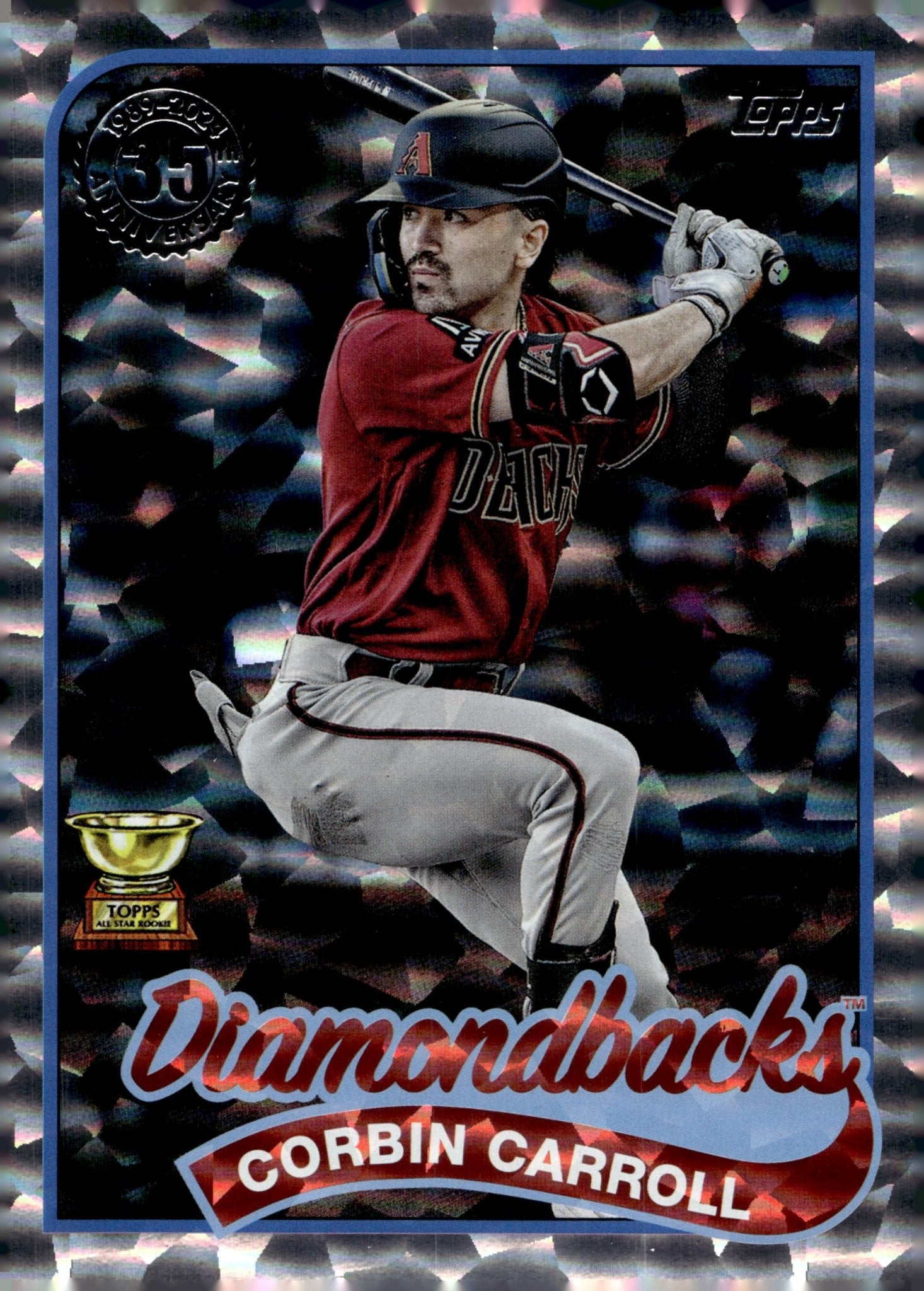 Corbin Carroll 2024 Topps 35th Anniversary Silver Foilboard 89B - 99 - Collector Store LLC