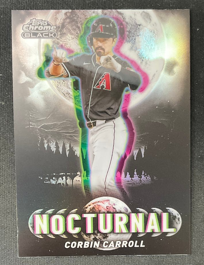 Corbin Carroll 2025 Topps Chrome Black Nocturnal Refractor NOC - 37 - Collector Store LLC