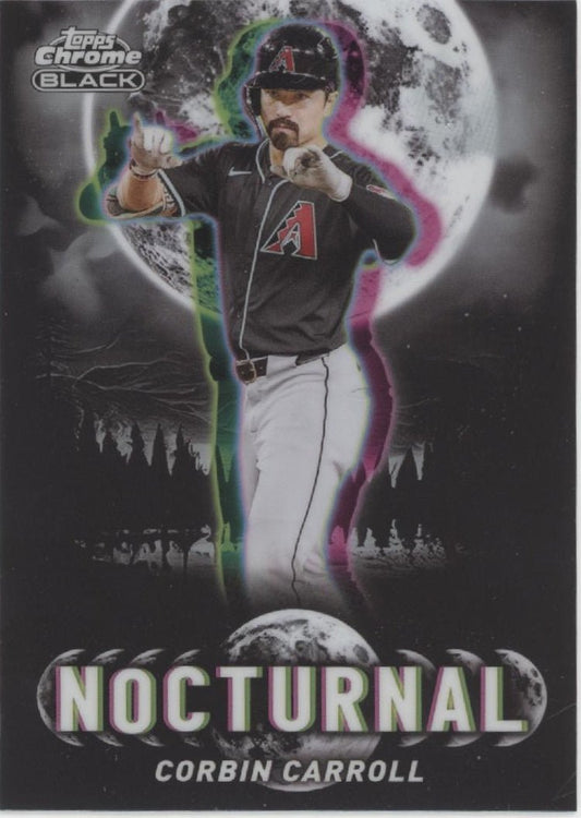 Corbin Carroll 2025 Topps Chrome Black Nocturnal Refractor NOC - 37 - Collector Store LLC