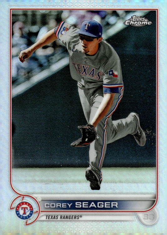 Corey Seager 2022 Topps Chrome Refractor 101 - Collector Store LLC