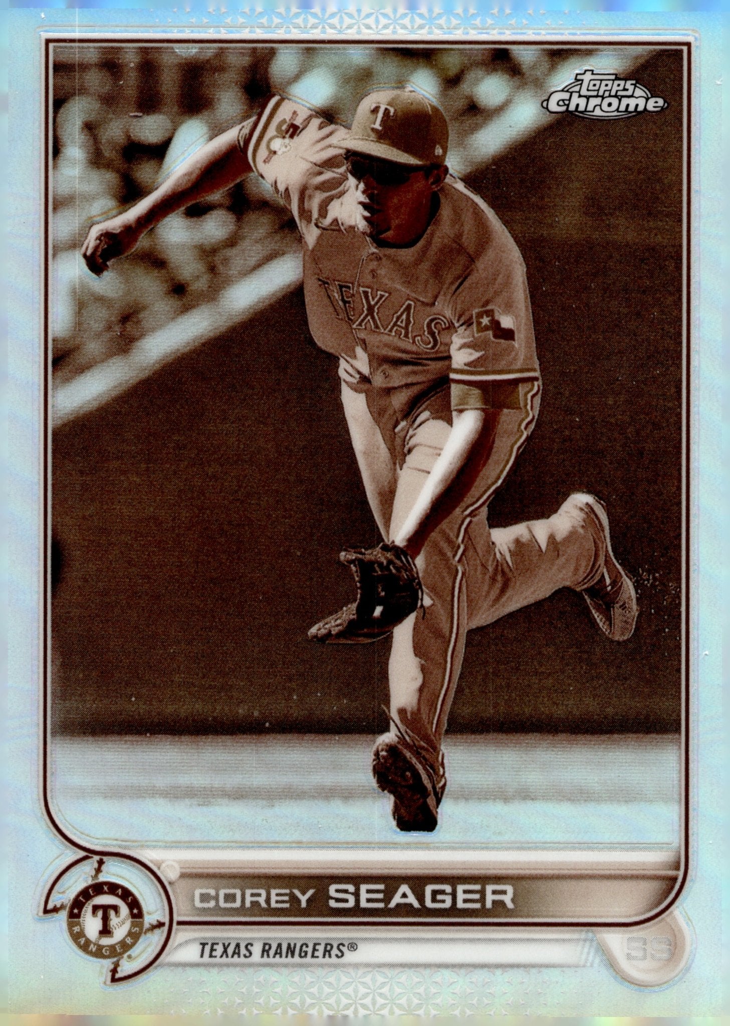 Corey Seager 2022 Topps Chrome Sepia Refractor 101 - Collector Store LLC