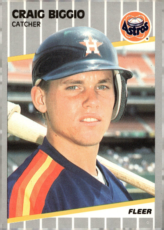 Craig Biggio 1989 Fleer RC 353 2 - Collector Store LLC