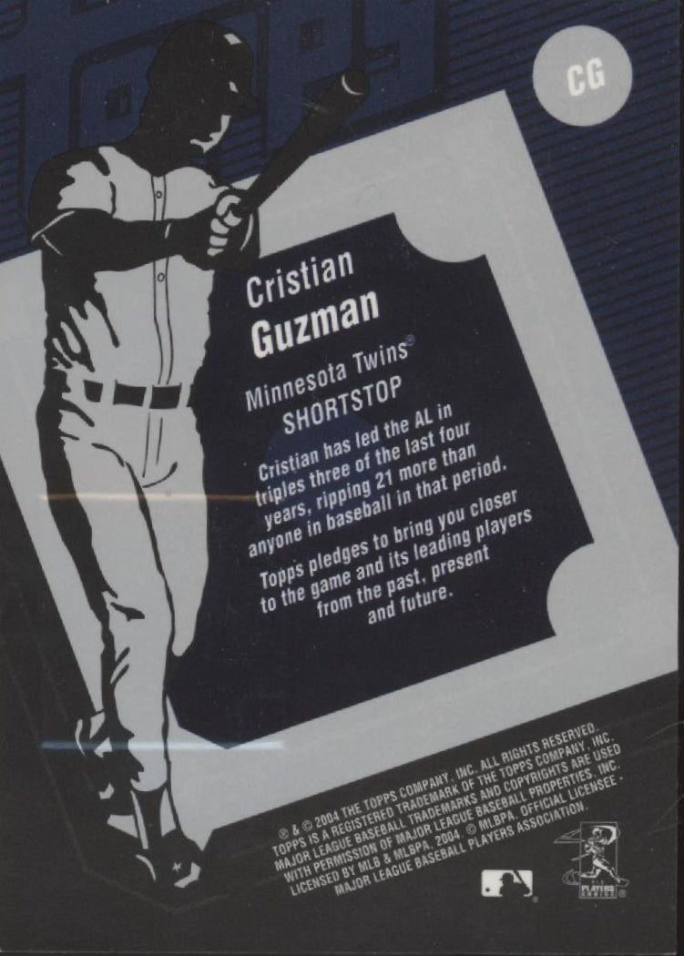 Cristian Guzman 2004 Topps Clubhouse Collection Swatch #CG - Collector Store LLC