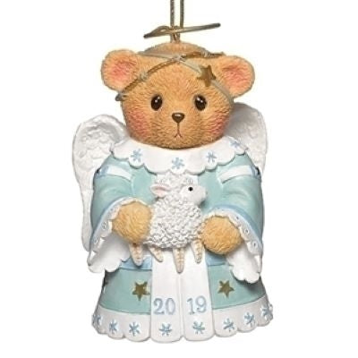 Cherished Teddies: Angel Teddy Annual Bell Ornament Dated 2019