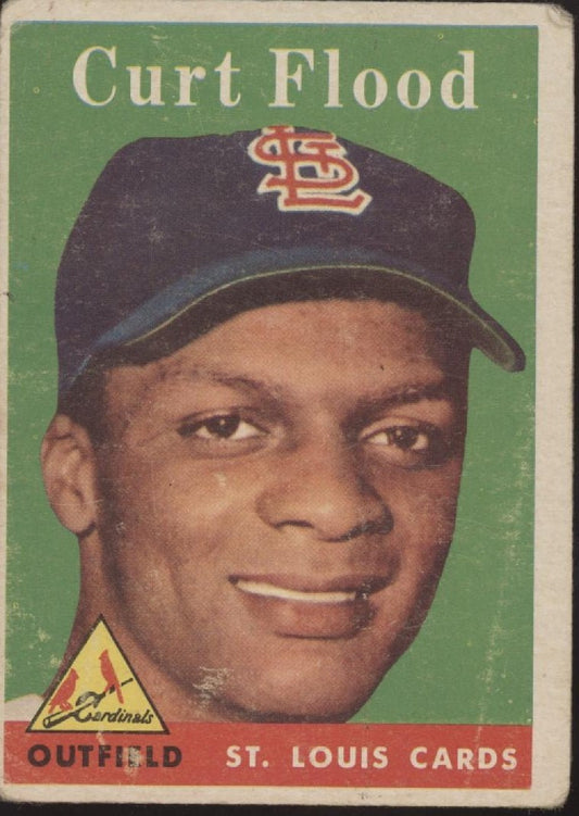 Curt Flood 1958 Topps RC #464 St. Louis Cardinals GD - Collector Store LLC