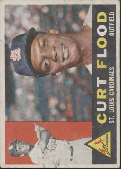 Curt Flood 1960 Topps #275 St. Louis Cardinals GD - Collector Store LLC