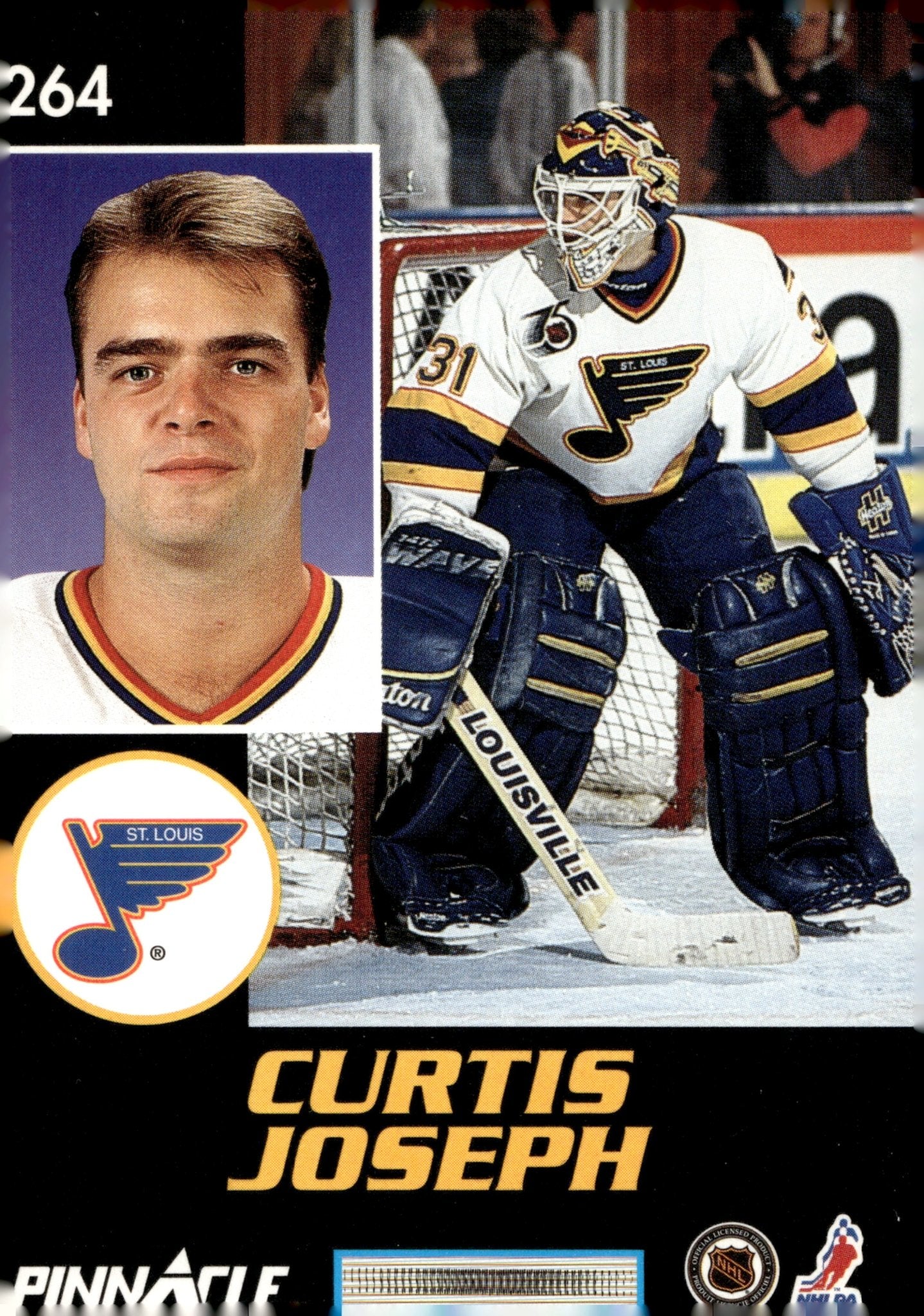 Curtis Joseph 1992 - 93 Pinnacle Masks #264 - Collector Store LLC