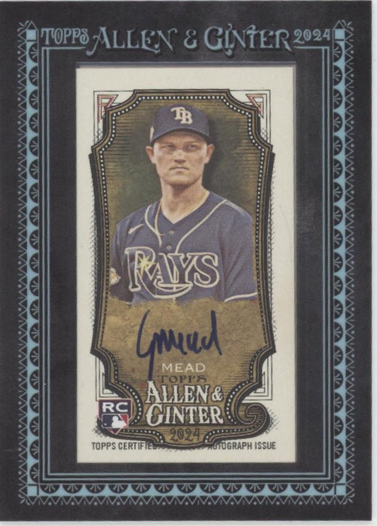 Curtis Mead 2024 Topps Allen & Ginter Mini Framed RC Auto 02/25 #MA - CM - Collector Store LLC