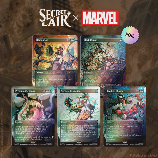 Magic the Gathering: Secret Lair x Marvel - Spider-Man: Venom Unleashed (Colors) [Rainbow Foil]