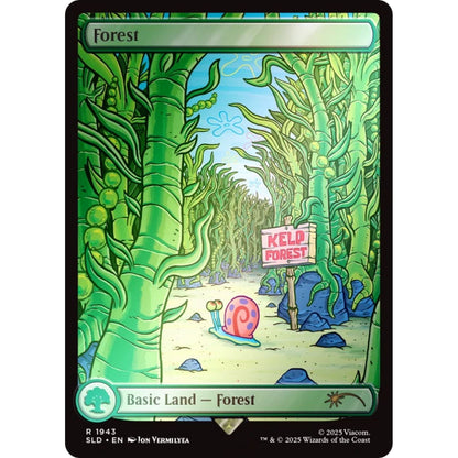 Magic the Gathering: Secret Lair x Spongebob Squarepants - Lands Under the Sea (Rainbow Foil)