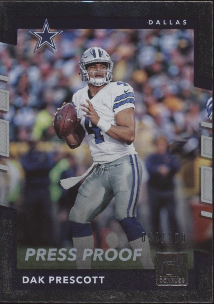 Dak Prescott 2017 Panini Donruss Press Proof 050/100 #39 - Collector Store LLC