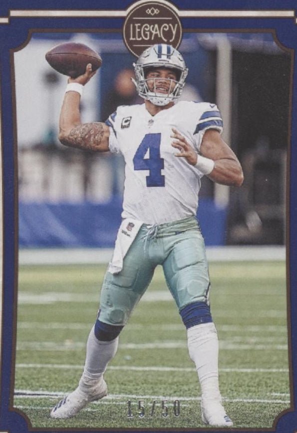 Dak Prescott 2019 Panini Legacy Blue 15/50 #27 - Collector Store LLC