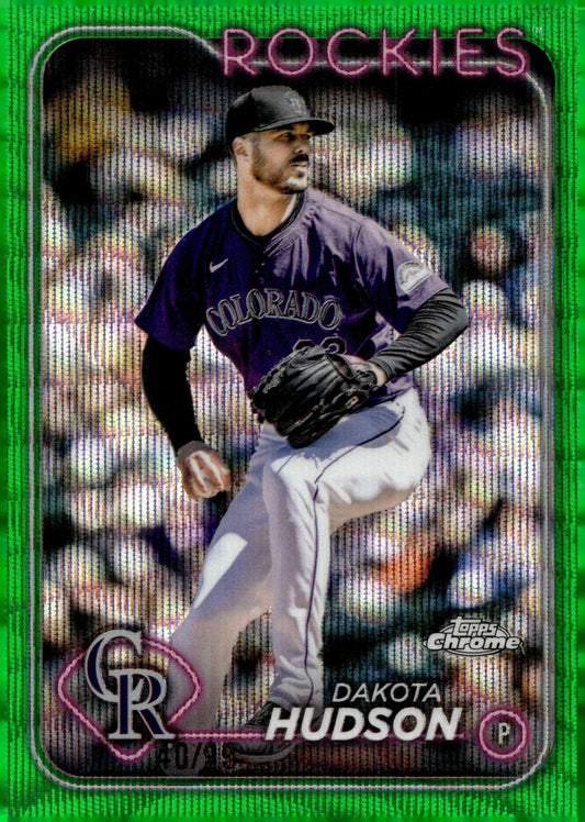 Dakota Hudson 2024 Topps Chrome Green Wave Refractor #USC79 - Collector Store LLC