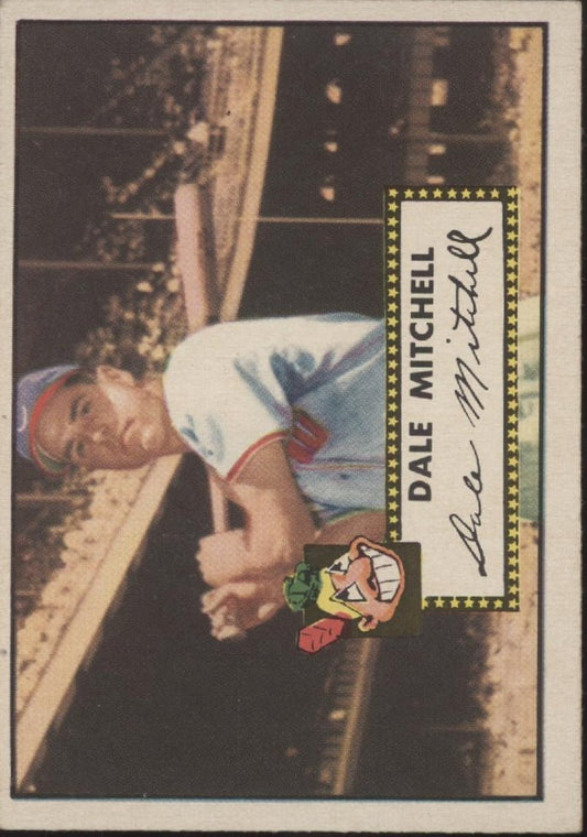 Dale Mitchell 1952 Topps #92 Cleveland Indians VG - Collector Store LLC