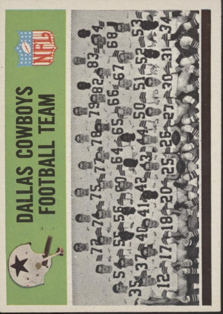 Dallas Cowboys 1965 Philadelphia Team Card #43 EX - NM - Collector Store LLC