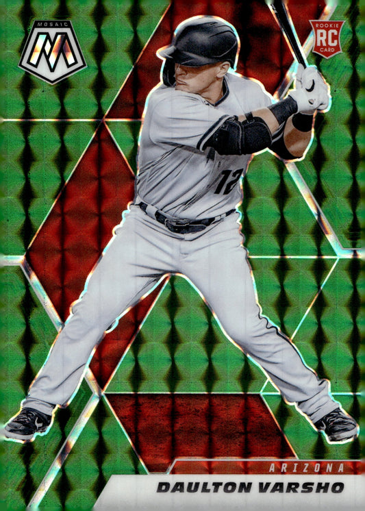 Dalton Varsho 2021 Panini Mosaic Green Prizm RC 238 - Collector Store LLC