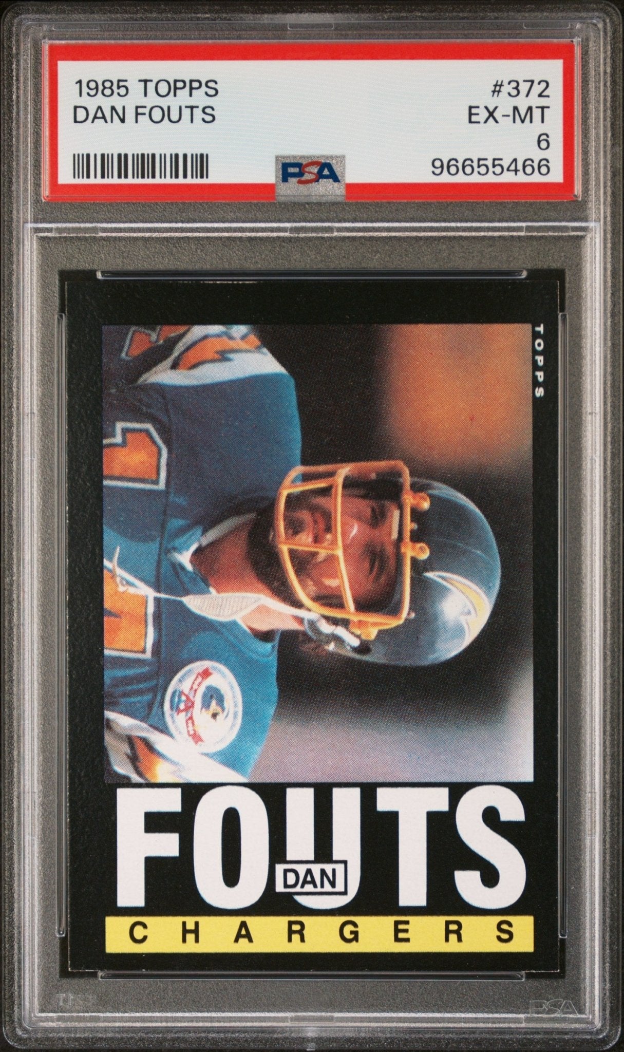 Dan Fouts 1985 Topps #372 PSA 6 - Collector Store LLC