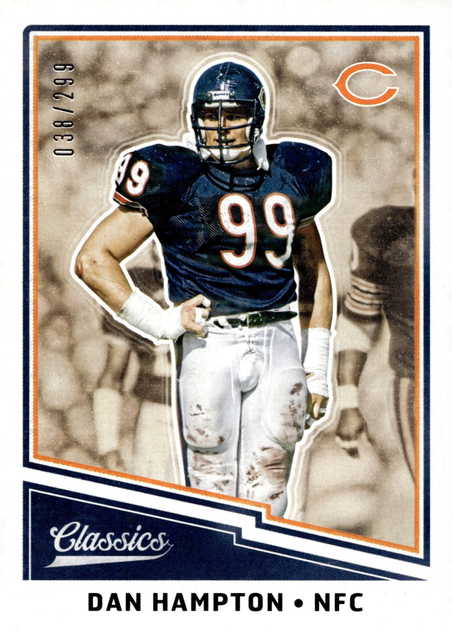 Dan Hampton 2017 Panini Classics Red Back 038/299 #161 - Collector Store LLC