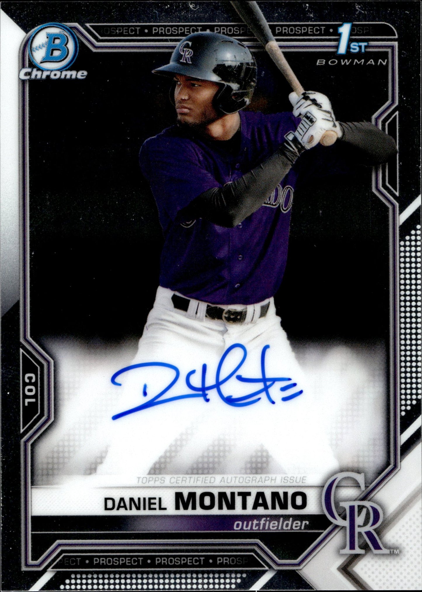 Daniel Montano 2021 Bowman Chrome Prospects Auto #CPA - DM - Collector Store LLC