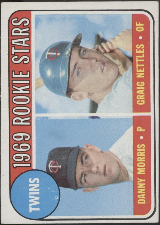 Danny Morris / Graig Nettles 1969 Topps Twins Rookie Stars RC #99 EX - Collector Store LLC