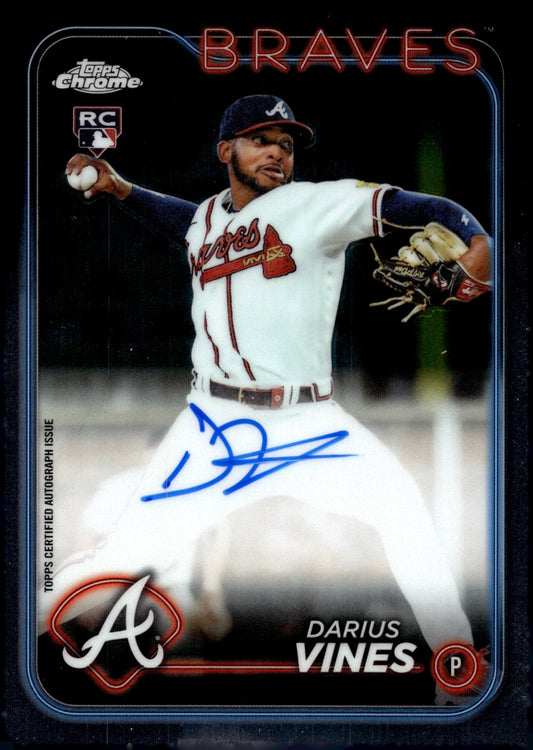 Darius Vines 2024 Topps Chrome RC Auto #RA - DV - Collector Store LLC