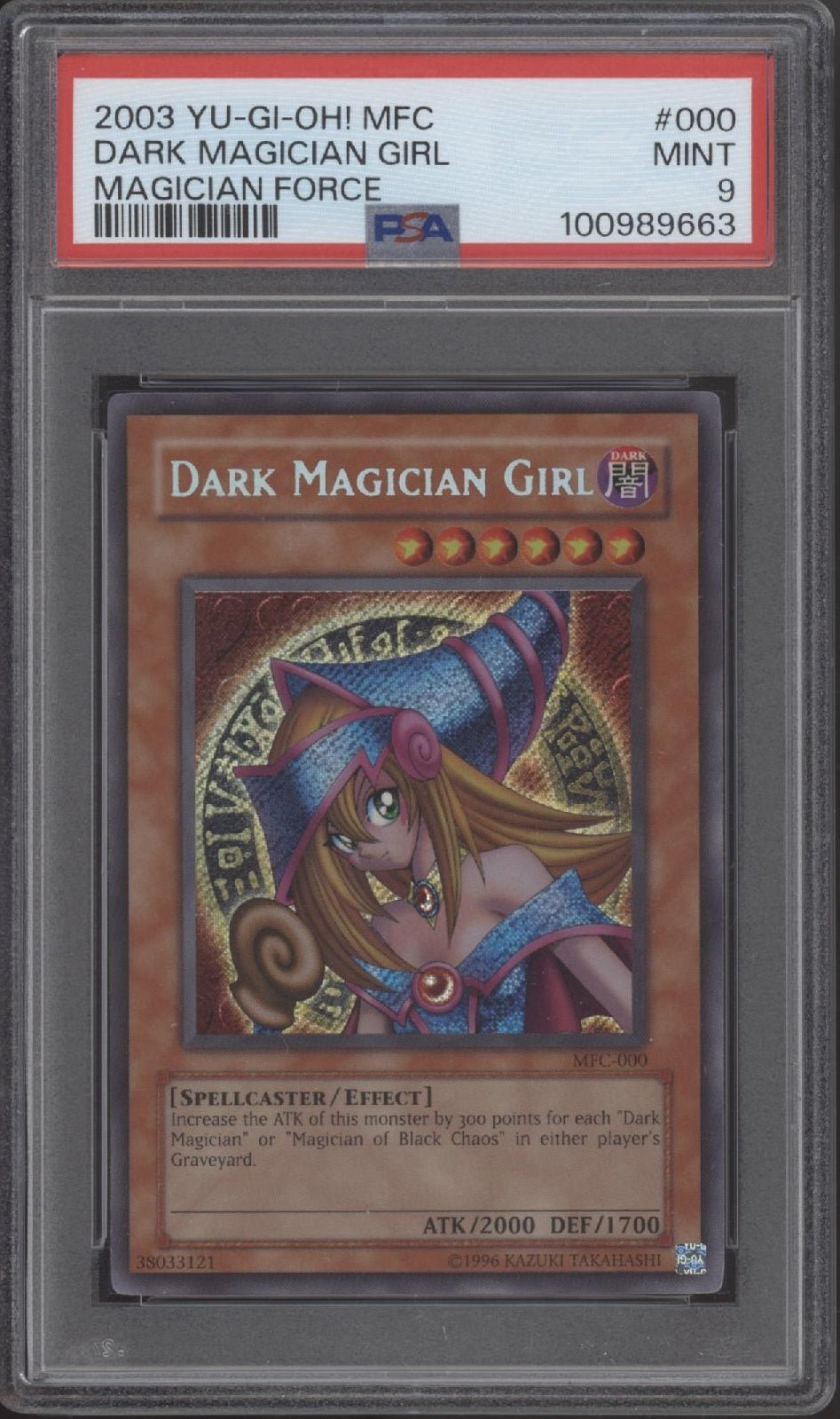 Dark Magician Girl Yu - Gi - Oh! Magician Force #000 PSA 9 - Collector Store LLC