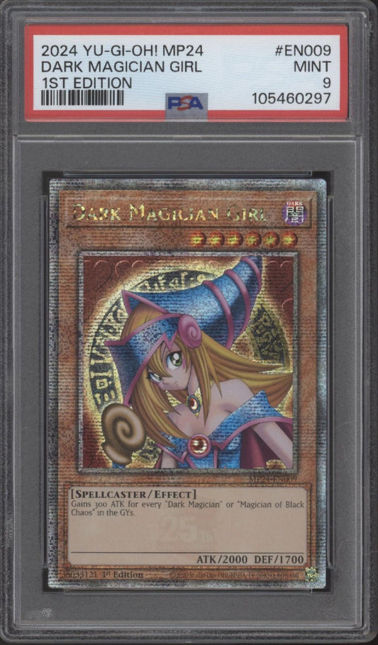 Dark Magician Girl Yu - Gi - Oh! MP24 1st Edition #EN009 PSA 9 - Collector Store LLC