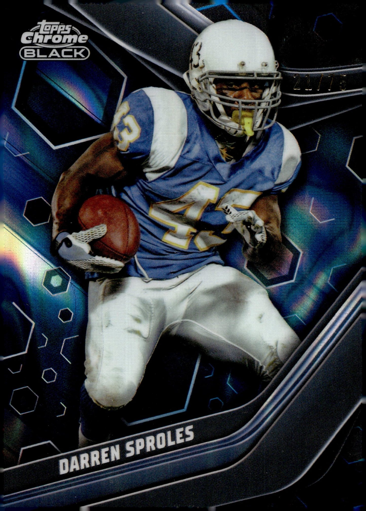 Darren Sproles 2023 Topps Composite Black Blue Lava Refractor 21/75 #143 - Collector Store LLC