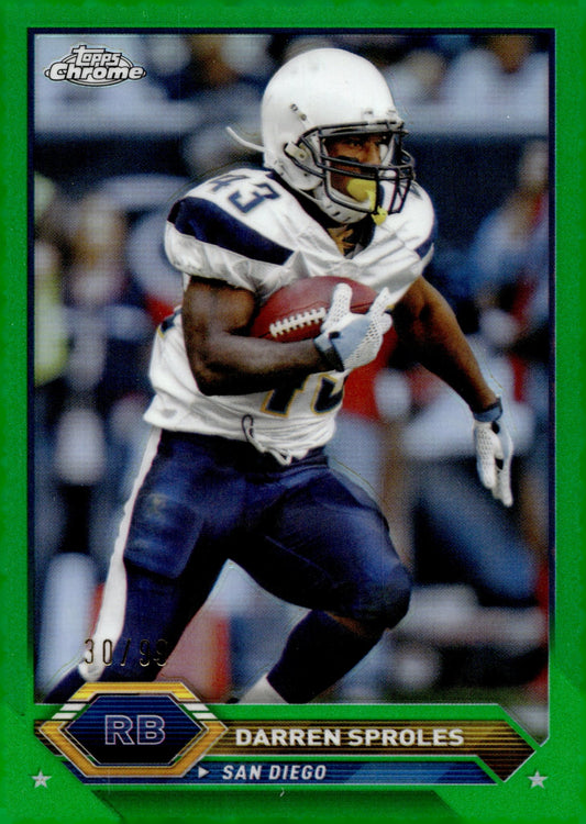 Darren Sproles 2023 Topps Composite Chrome Green Refractor #31 - Collector Store LLC