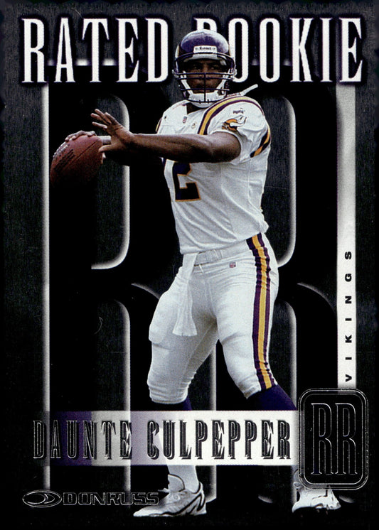 Daunte Culpepper 1999 Donruss Rated Rookie RC 3437/5000 #RR13 - Collector Store LLC