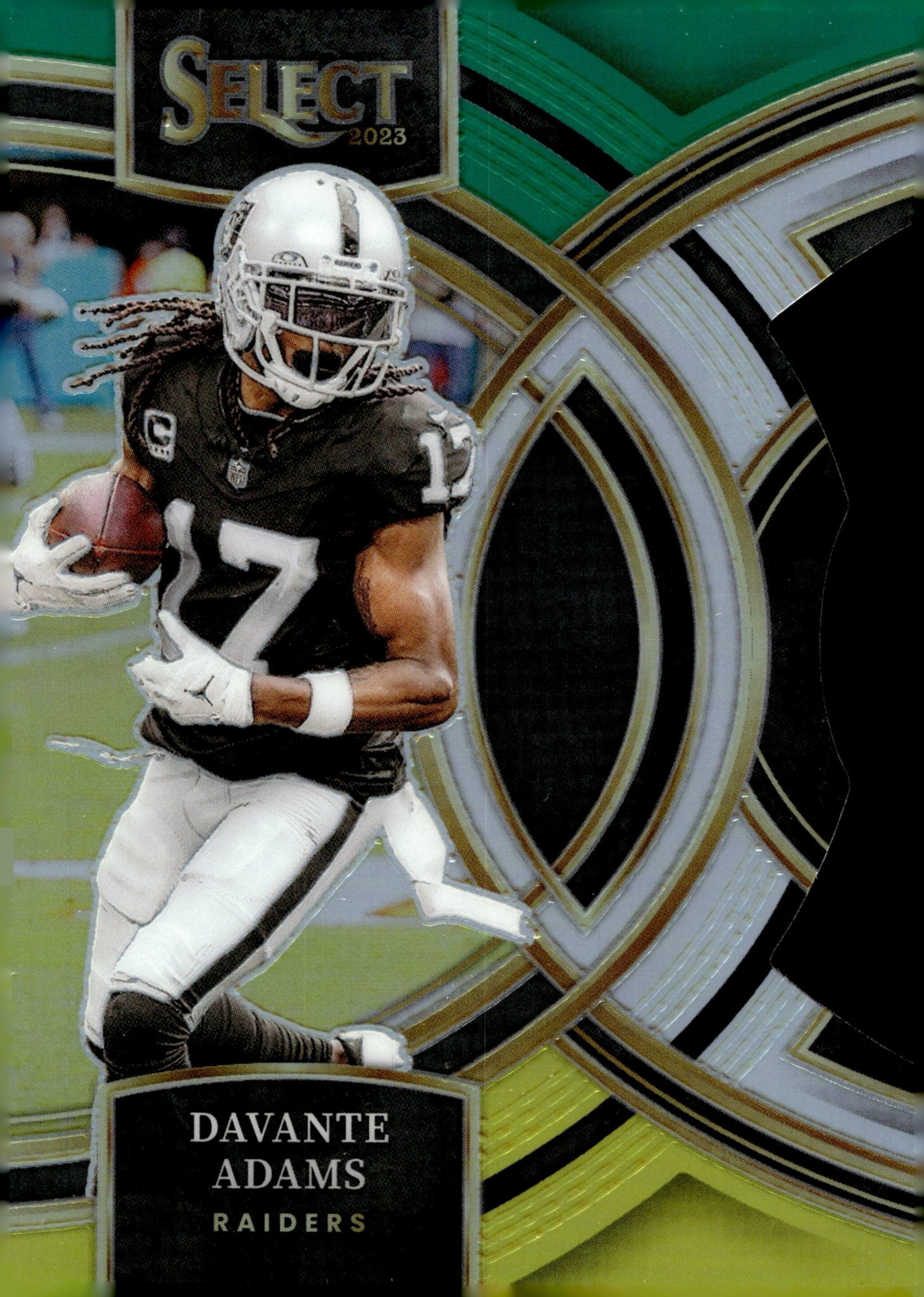 Davante Adams 2023 Panini Select Die - Cut Tri Color Prizm #182 - Collector Store LLC