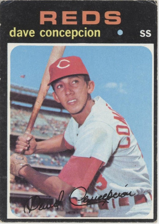 Dave Concepcion 1971 Topps RC #14 Cincinnati Reds VG - Collector Store LLC