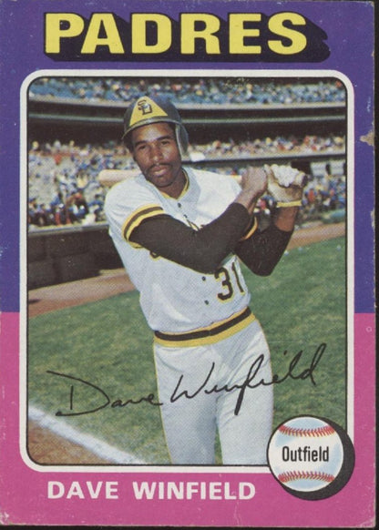 Dave Winfield 1975 Topps #61 San Diego Padres VG - Collector Store LLC