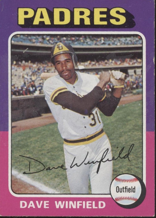 Dave Winfield 1975 Topps #61 San Diego Padres VG - EX - Collector Store LLC