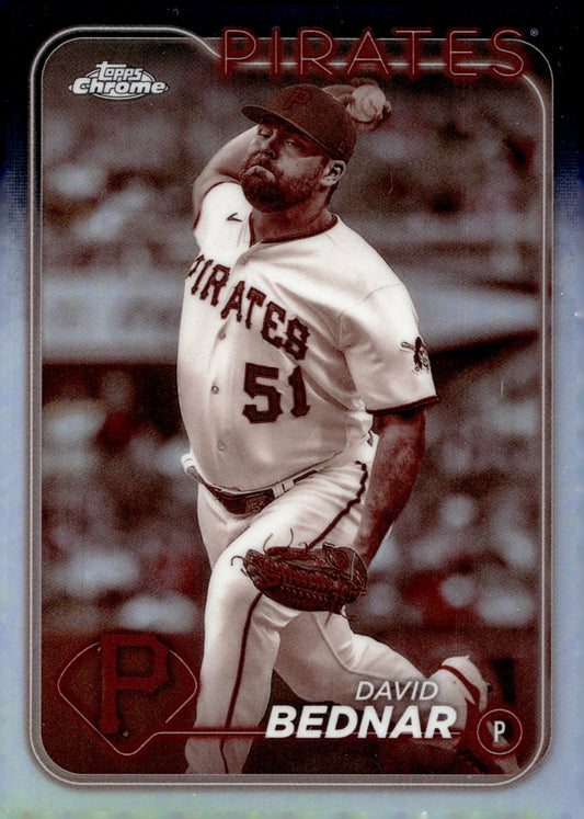 David Bednar 2024 Topps Chrome Sepia Refractor 60 - Collector Store LLC