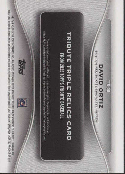 David Ortiz 2025 Topps Tribute Green Relic 14/99 TTR - DO - Collector Store LLC